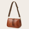 Women's Bohemian Wide Shoulder Strap Crossbody Retro Solid Color Tote