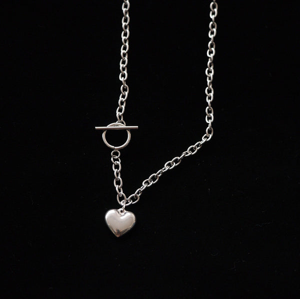 Women's Vintage Love Heart Pendant Necklace