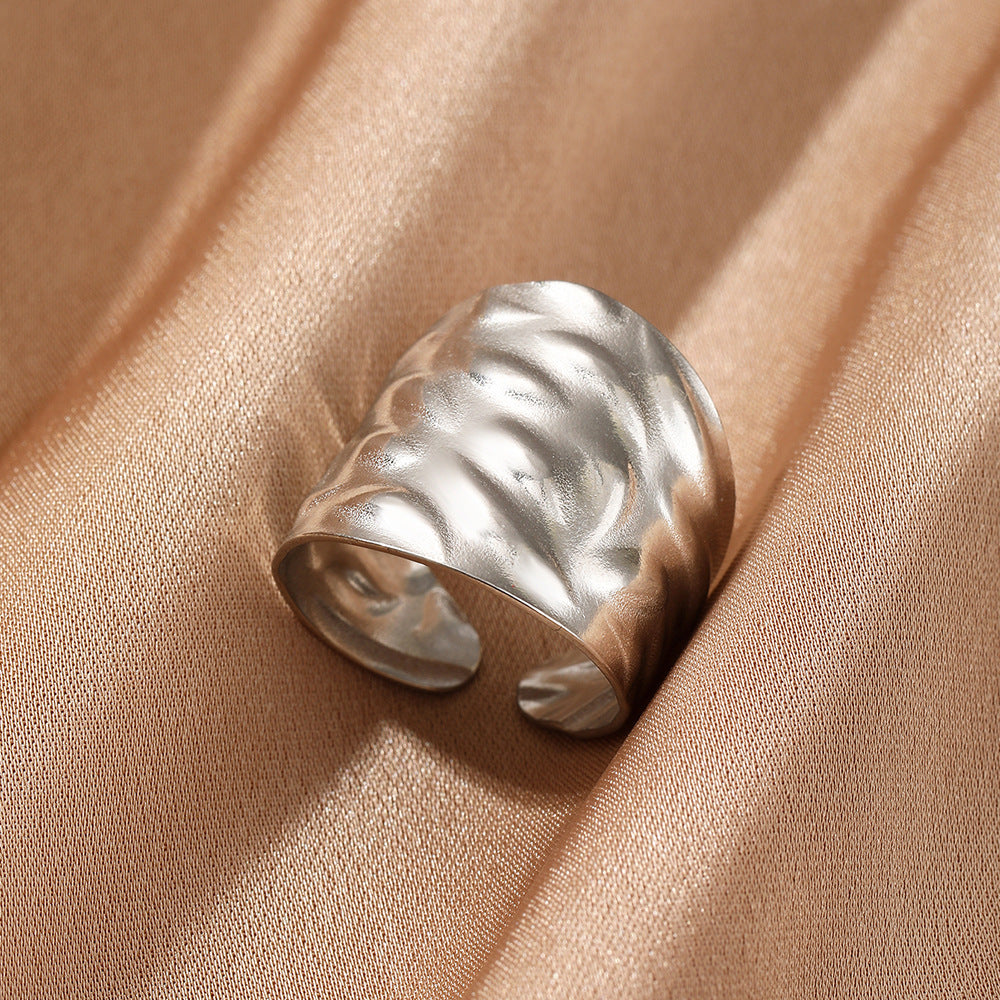 Female Personality Curved Niche Normcore Bag Geometric Ring